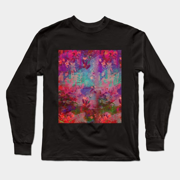 Pink secret garden Long Sleeve T-Shirt by jen28